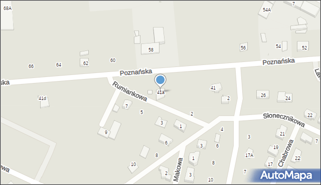 Pobiedziska, Poznańska, 41a, mapa Pobiedziska