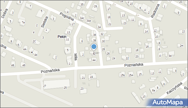 Pobiedziska, Poznańska, 42, mapa Pobiedziska