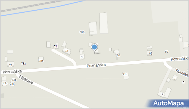 Pobiedziska, Poznańska, 68, mapa Pobiedziska