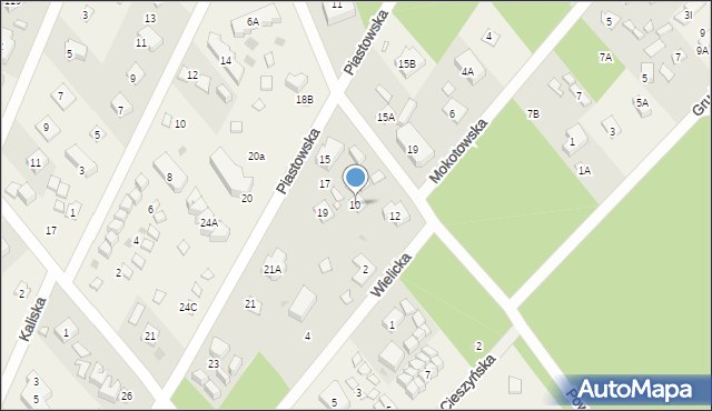 Pobierowo, Powstańców, 10, mapa Pobierowo