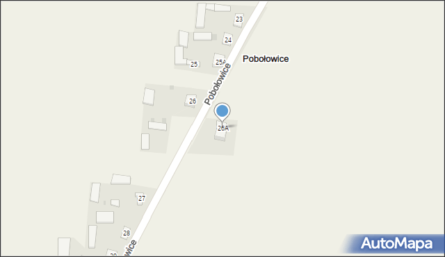 Pobołowice, Pobołowice, 26A, mapa Pobołowice