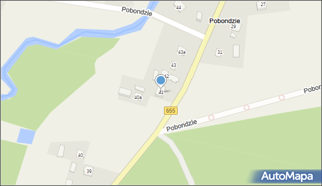 Pobondzie, Pobondzie, 41, mapa Pobondzie