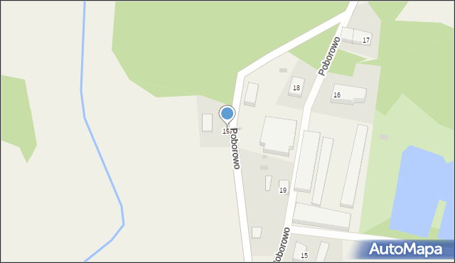 Poborowo, Poborowo, 19a, mapa Poborowo