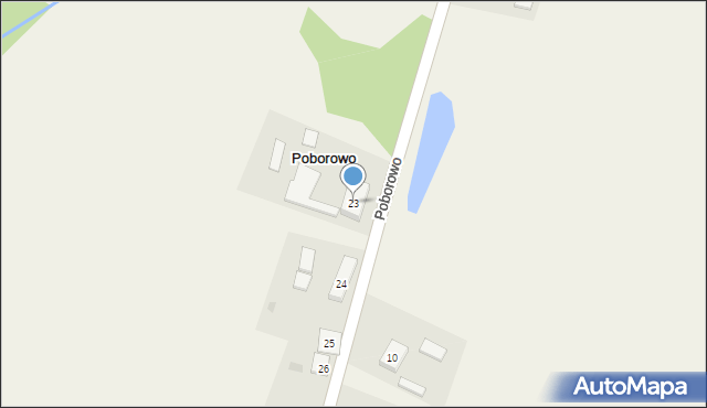 Poborowo, Poborowo, 23, mapa Poborowo