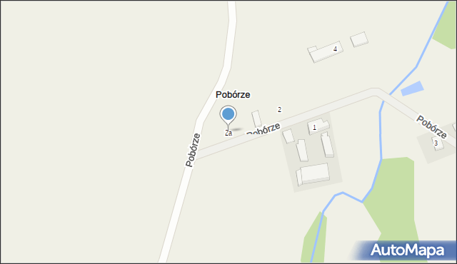 Pobórze, Pobórze, 2a, mapa Pobórze