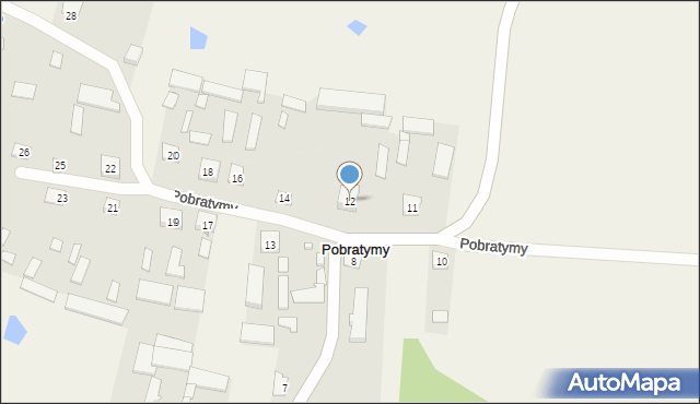 Pobratymy, Pobratymy, 12, mapa Pobratymy