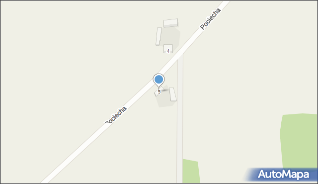 Pociecha, Pociecha, 5, mapa Pociecha