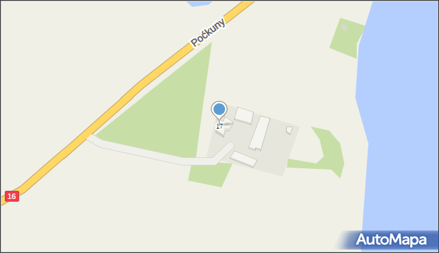 Poćkuny, Poćkuny, 17, mapa Poćkuny