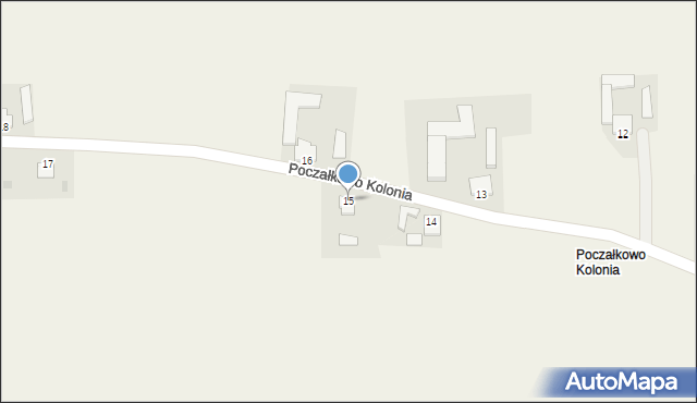 Poczałkowo, Poczałkowo, 15, mapa Poczałkowo