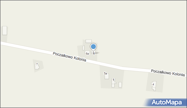 Poczałkowo, Poczałkowo, 6, mapa Poczałkowo