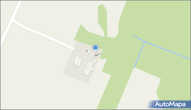 Poczernin, Poczernin, 14a, mapa Poczernin