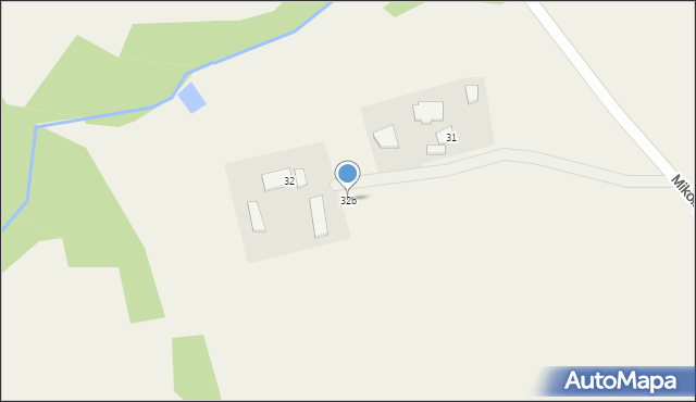 Poczernin, Poczernin, 32b, mapa Poczernin