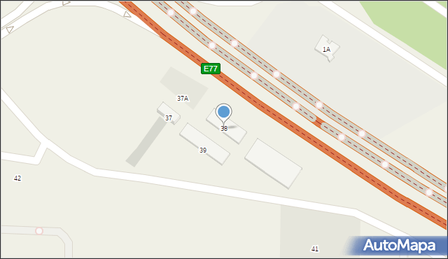 Poczernin, Poczernin, 38, mapa Poczernin