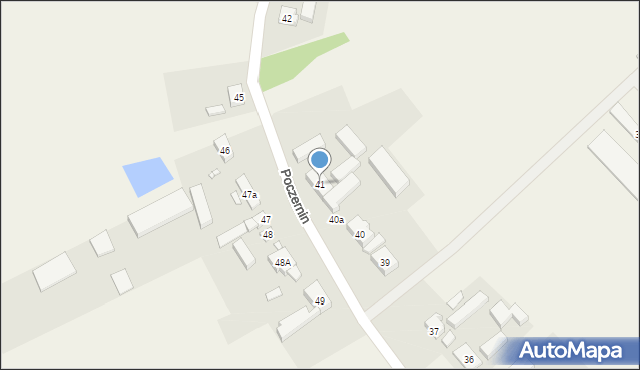 Poczernin, Poczernin, 41, mapa Poczernin