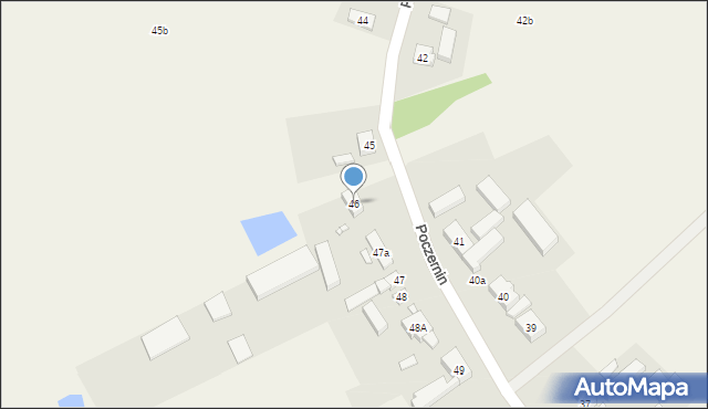 Poczernin, Poczernin, 46, mapa Poczernin