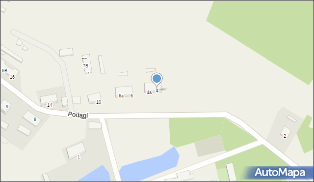 Podągi, Podągi, 4, mapa Podągi
