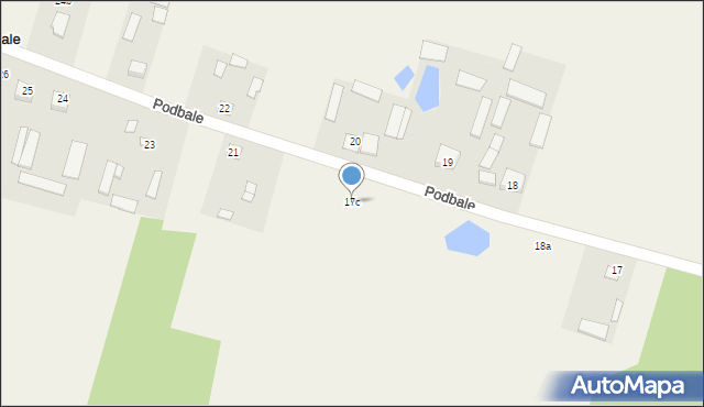 Podbale, Podbale, 17c, mapa Podbale