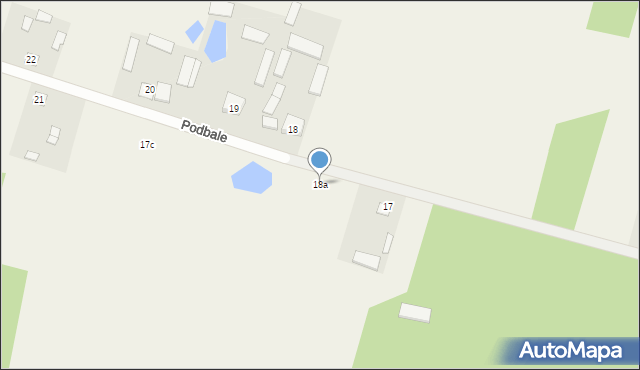 Podbale, Podbale, 18a, mapa Podbale