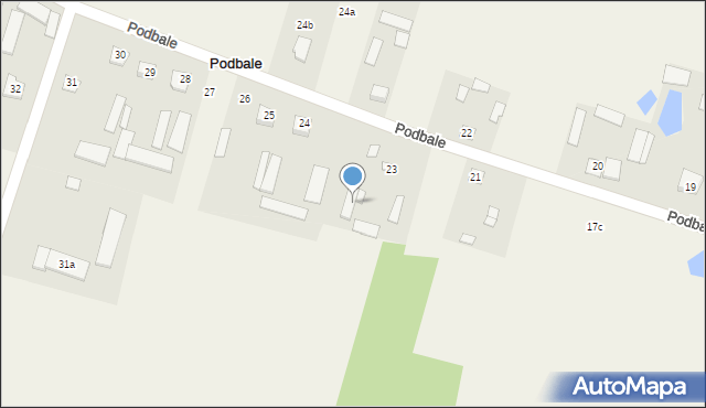 Podbale, Podbale, 23a, mapa Podbale