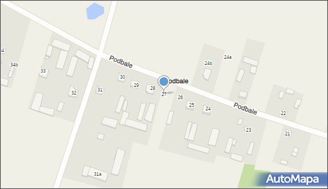 Podbale, Podbale, 27, mapa Podbale