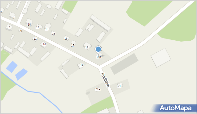 Podbiele, Podbiele, 19a, mapa Podbiele