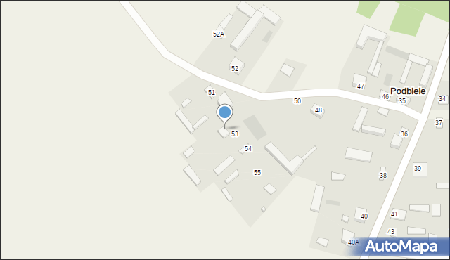 Podbiele, Podbiele, 54A, mapa Podbiele