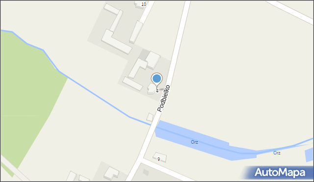 Podbielko, Podbielko, 4, mapa Podbielko