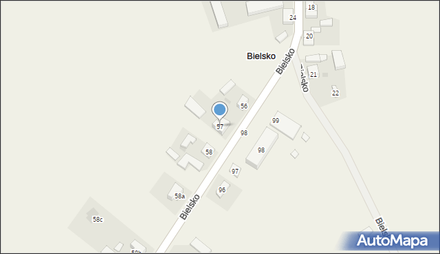 Podbielsko, Podbielsko, 57, mapa Podbielsko