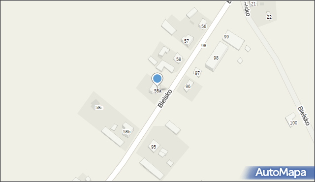Podbielsko, Podbielsko, 58a, mapa Podbielsko