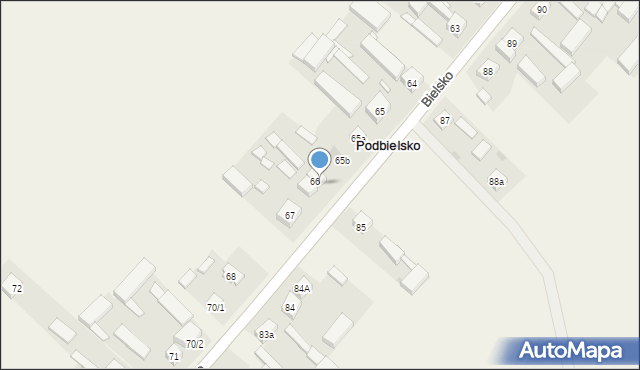 Podbielsko, Podbielsko, 69, mapa Podbielsko