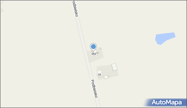 Podbielsko, Podbielsko, 86a, mapa Podbielsko