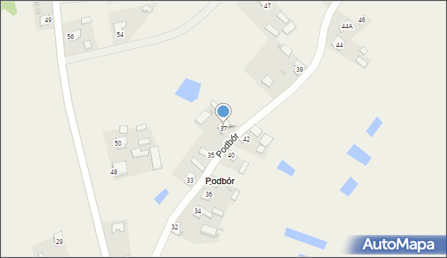 Podbór, Podbór, 37, mapa Podbór