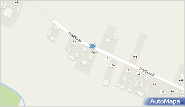 Podborek, Podborek, 19, mapa Podborek