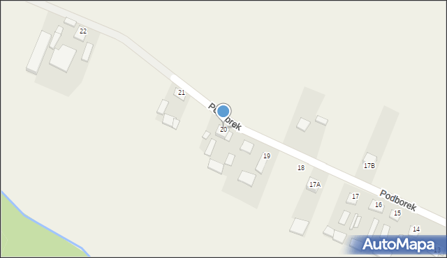 Podborek, Podborek, 20, mapa Podborek