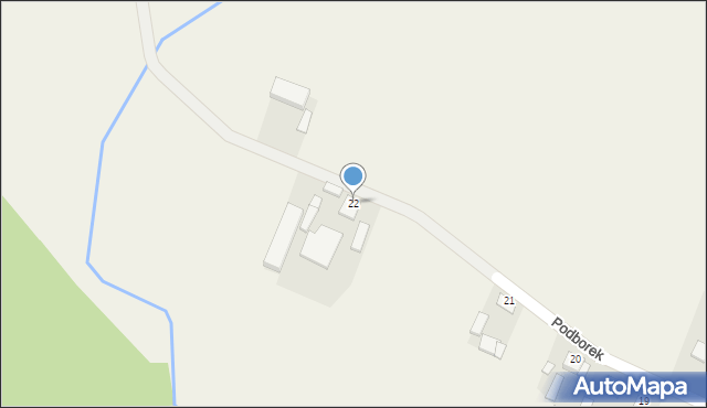 Podborek, Podborek, 22, mapa Podborek