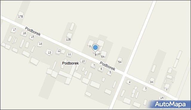 Podborek, Podborek, 8, mapa Podborek
