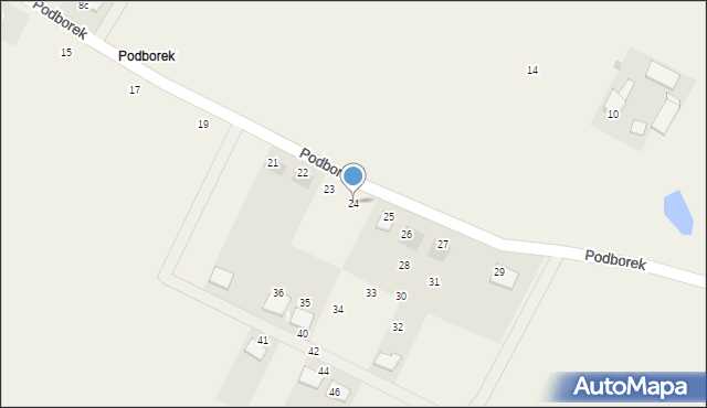 Podborek, Podborek, 24, mapa Podborek