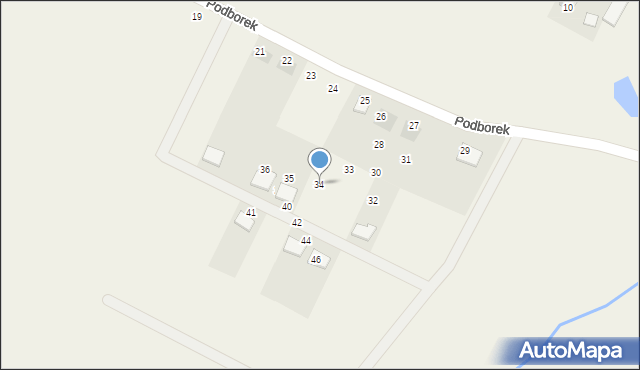 Podborek, Podborek, 34, mapa Podborek