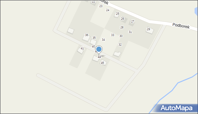 Podborek, Podborek, 44, mapa Podborek