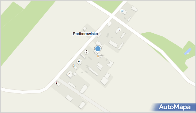 Podborowisko, Podborowisko, 6, mapa Podborowisko