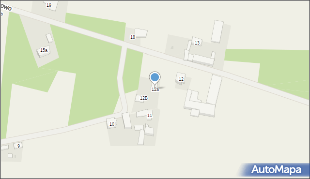 Podborowo, Podborowo, 12a, mapa Podborowo