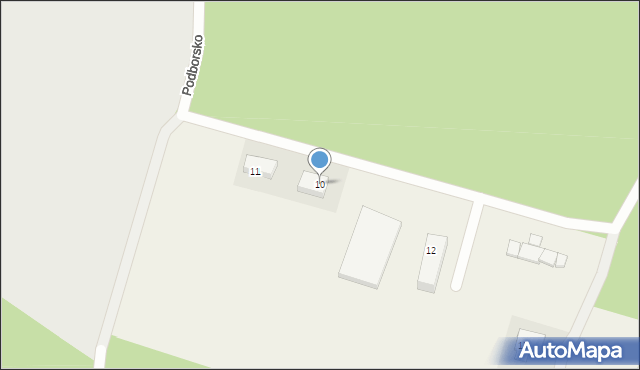 Podborsko, Podborsko, 10, mapa Podborsko
