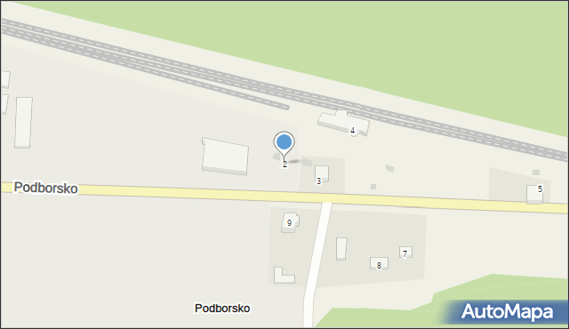 Podborsko, Podborsko, 2, mapa Podborsko
