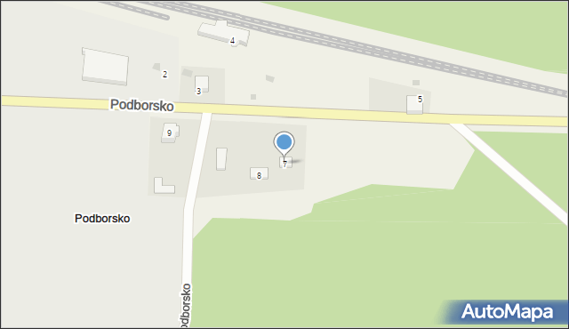 Podborsko, Podborsko, 7, mapa Podborsko