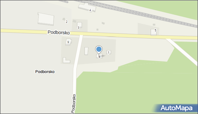 Podborsko, Podborsko, 8, mapa Podborsko