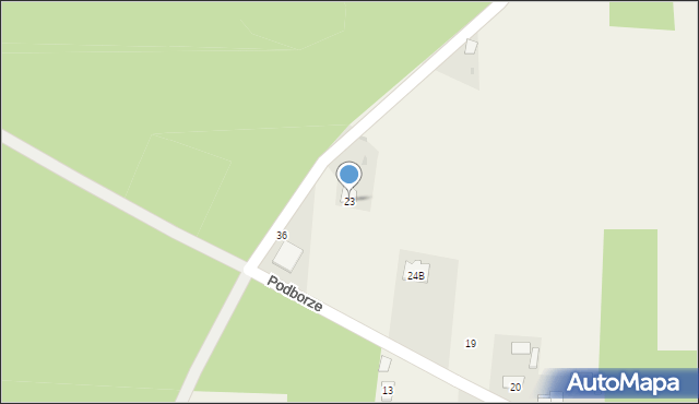 Podborze, Podborze, 23, mapa Podborze