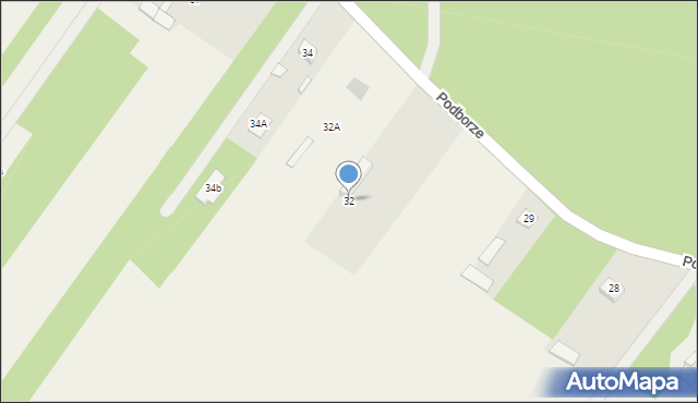 Podborze, Podborze, 32, mapa Podborze