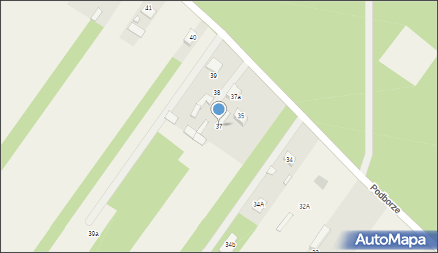 Podborze, Podborze, 37, mapa Podborze