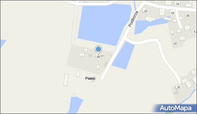 Podborze, Podborze, 84, mapa Podborze