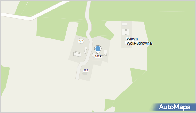 Podborze, Podborze, 242A, mapa Podborze